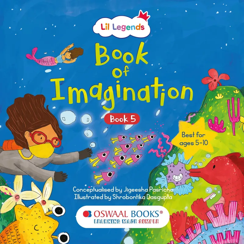Lil Legends Book of Imagination Part 5 for Kids | Drawing & Writing Prompts | Creative Thinking, Focus & Emotional Expression | Screen-Free Activity Book | Age 5-10 Years