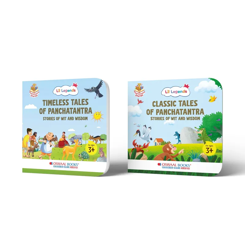 Lil Legends Panchatantra Story Book Set for Kids | Set of 2 Books | Timeless & Classic Tales of Wit and Wisdom | Illustrated Moral Stories | Age 3+ Years