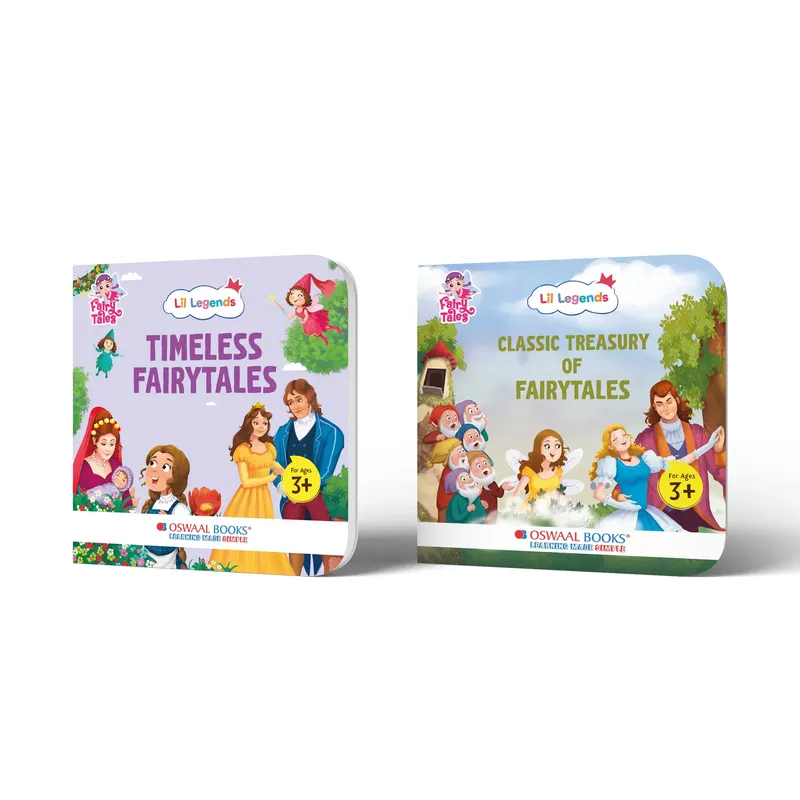 Lil Legends Timeless & Classic Fairy Tales Collection for Kids | Set of 2 Books | Illustrated Moral Stories | Short Bedtime Story Books | Age 3+ Years