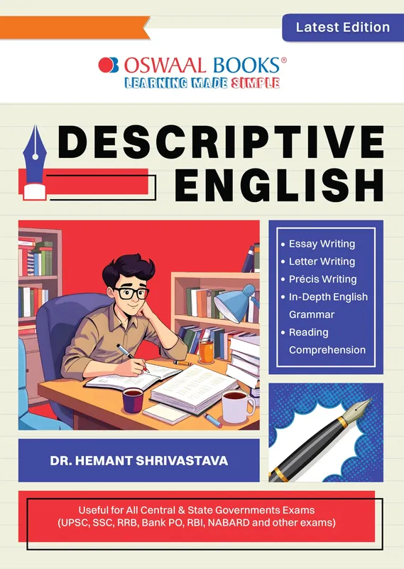 Descriptive English for Competitive & Government Exams | Essays, PrÃ©cis, Letters, Reading Comprehension & Grammar | UPSC, SSC, RRB, Bank PO, NABARD, RBI, IIM WAT | For 2026-27 Exams