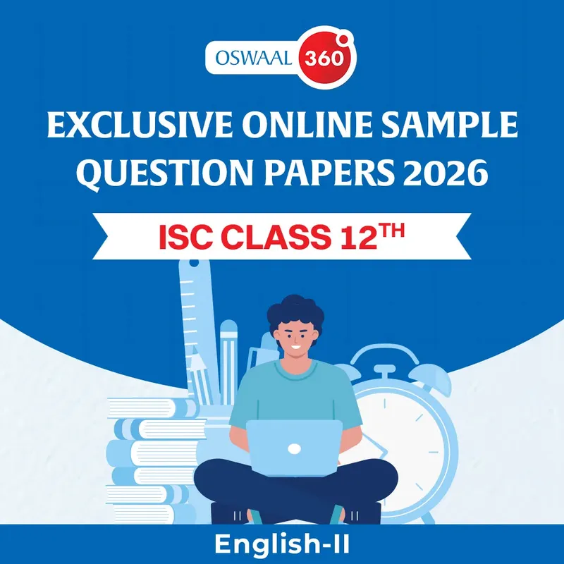 ISC Class 12 Oswaal Exclusive Online Sample Question Papers 2026 - ISC - Class 12th - English-II - Set of 5