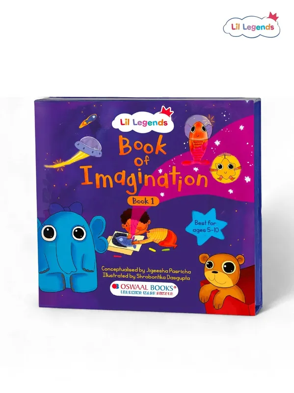 Lil Legends Book of Imagination Part 1 for Kids | Drawing, Thinking & Writing Prompts | Creative Expression & Focus | Screen-Free Activity Book | Age 5-10 Years