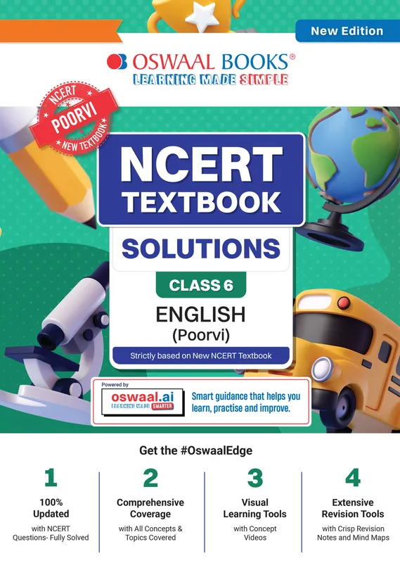 NCERT Textbook Solutions English Class 6 | For CBSE 2026-27 Exam | Based on Latest NCERT Poorvi | With Complete Solutions & Subjective Questions for Practice