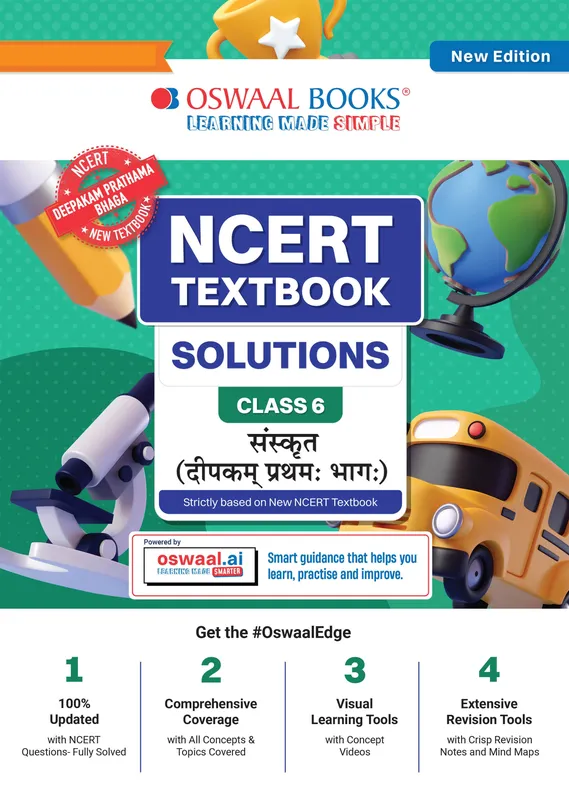 NCERT Textbook Solutions Sanskrit Class 6 | For CBSE 2026-27 Exam | Based on Latest NCERT Deepakam | With Complete Solutions of Objective & Subjective Questions for Practice