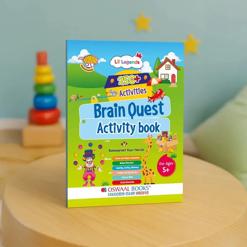 Lil Legends 250+ Activities Brain Quest Activity Book for Age 5+ | Puzzles, Colouring, Counting, Sorting, Numeracy and Word Search | Fun Activity Book | For Toddlers/LKG/UKG/Class 1