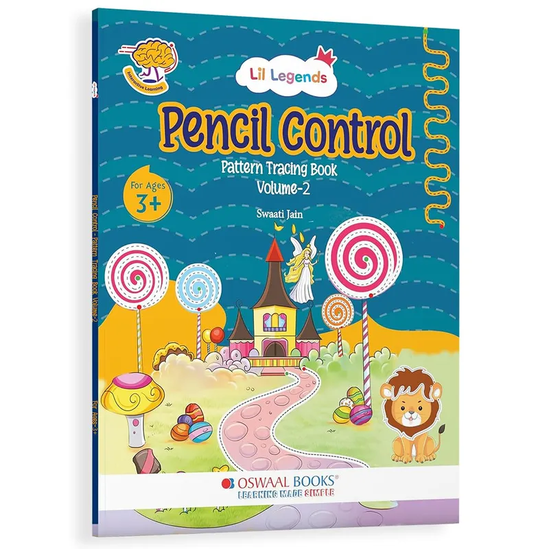 Lil Legends Pencil Control Pattern Tracing Book Vol 2 for Toddlers | First Book for Fun Tracing Activities | Pre-Writing Workbook / For Pre-Nursery/Nursery/LKG | Age 3+