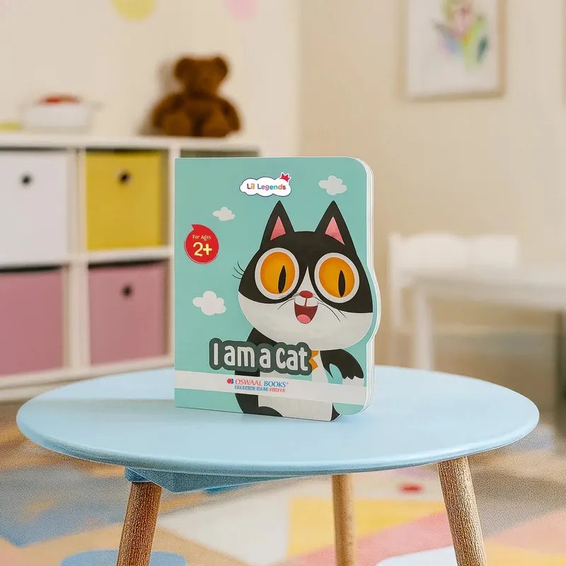 Lil Legends Shaped Board Book - Pet Animals: Cat | Cat-Shaped Picture Book for Kids Age 2+ Years | Early Learning Book with Colourful Illustrations for Toddlers & Preschoolers