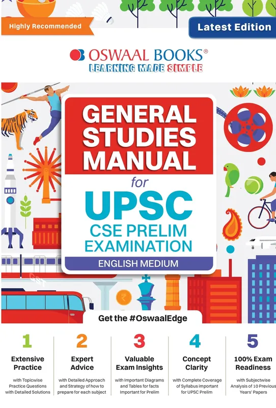 General Studies Manual for UPSC CSE Prelim Examination | GS Book English Medium - Latest Edition