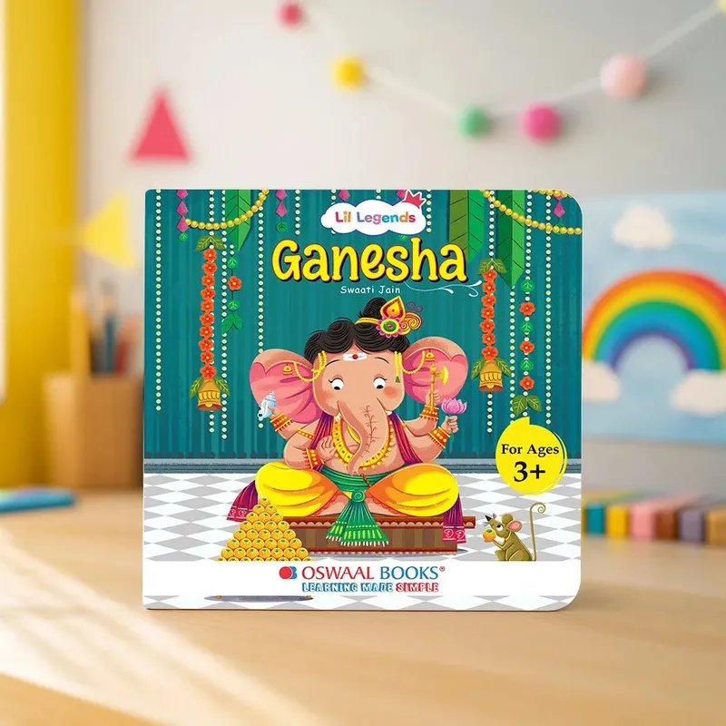 Lil Legends My Little Board Book of Mythological Tales of Lord Ganesha for Kids Age 3+ Years | Enchanting Indian Stories with Colourful Illustrations | Hindu Mythology Picture Book