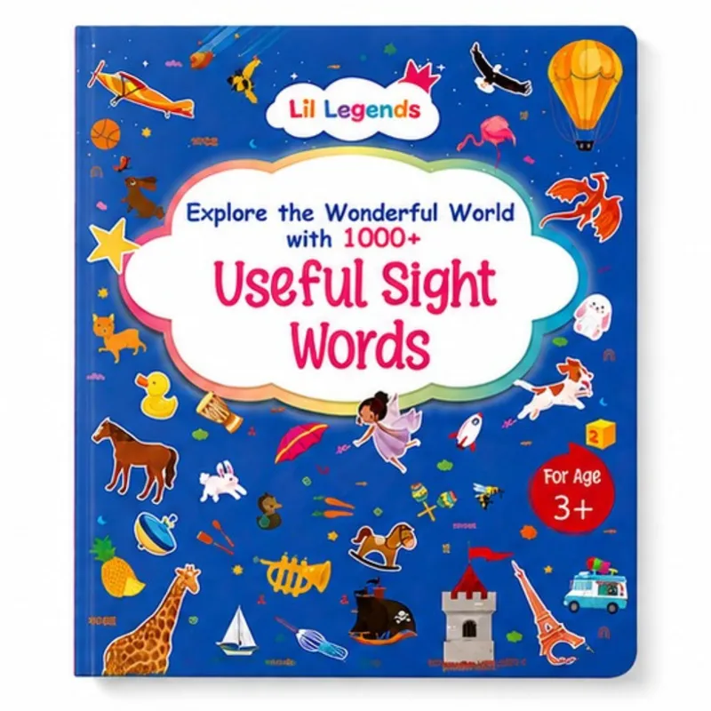 Lil Legends My Book of Useful Sight Words for Kids Age 3+ Years - Engaging Activity Book to Learn High-Frequency English Words | Early Reading & Vocabulary Book for Preschoolers