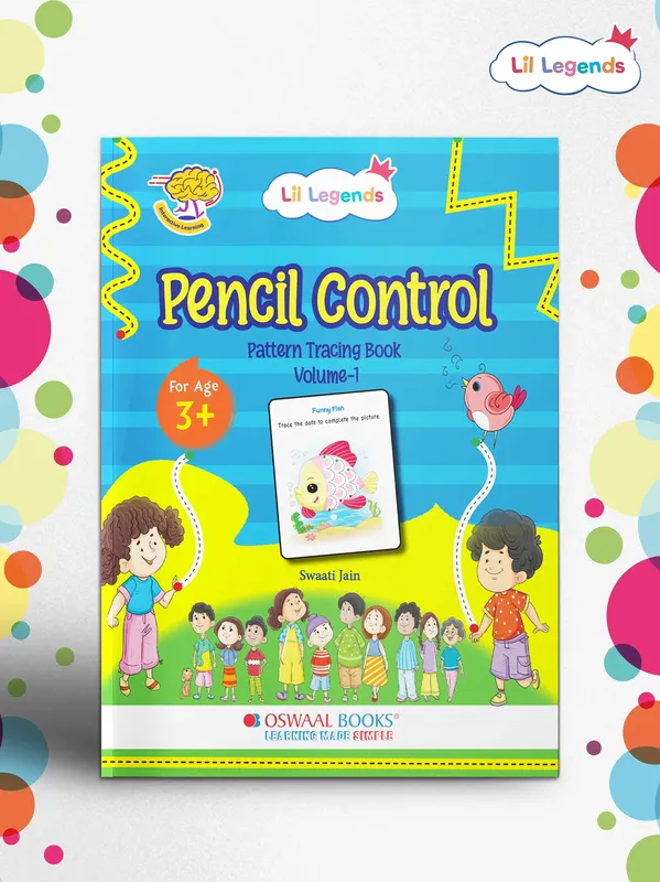 Lil Legends Pencil Control Pattern Tracing Book Vol 1 for Toddlers | First Book For Fun Tracing Activities | Pre-Writing Workbook | For Pre-Nursery/Nursery/LKG | Age 3+