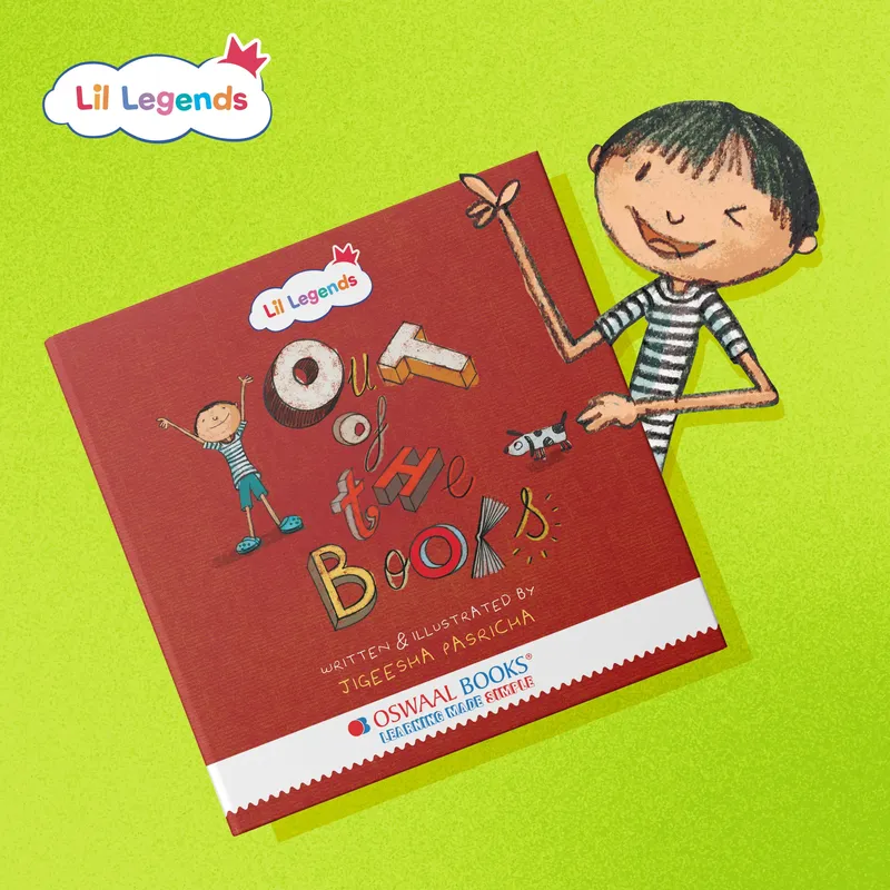 Lil Legends Out of The Books - Illustrated Poem Book for Kids | Fun English Rhymes & Poetry Collection with Colourful Pictures | Age 5-10 Years | Written & Illustrated by Jigeesha Pasricha