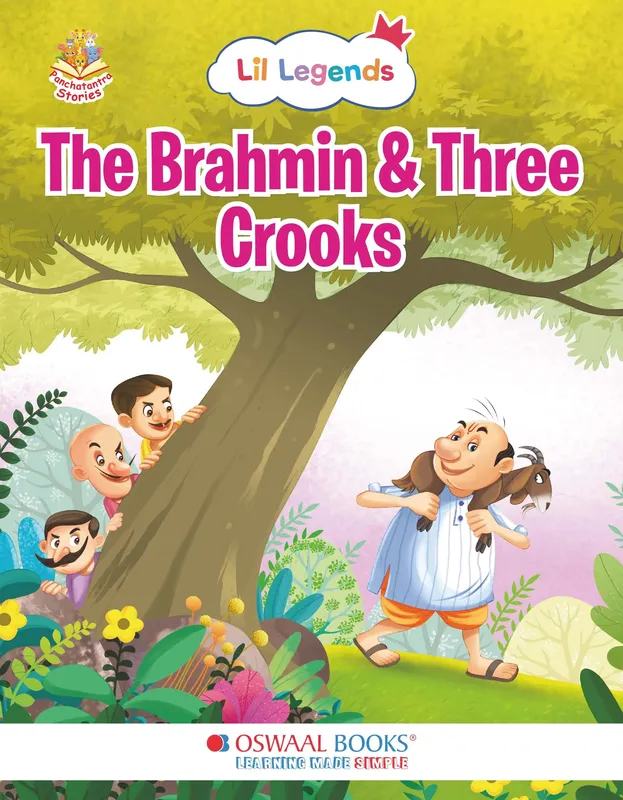 Lil Legends Panchatantra Stories for Kids Age 2+ Years - The Brahmin and Three Crooks | Short Illustrated English Bedtime Stories with Colourful Pictures | Picture Book for Early Readers