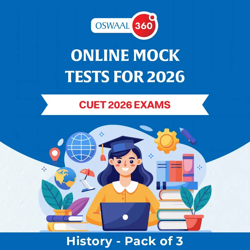 Oswaal CUET - History - Exclusive Online Mock Tests For 2026 Exams - Pack of 3