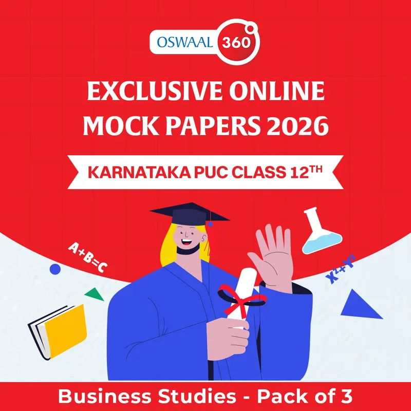 Karnataka Board Class 12 Karnataka PUC Class 12th Business Studies | Exclusive Online Mock Papers 2026 - Pack of 3