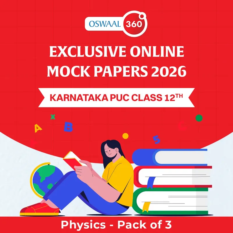 Karnataka Board Class 12 Karnataka PUC Class 12th Physics | Exclusive Online Mock Papers 2026 - Pack of 3