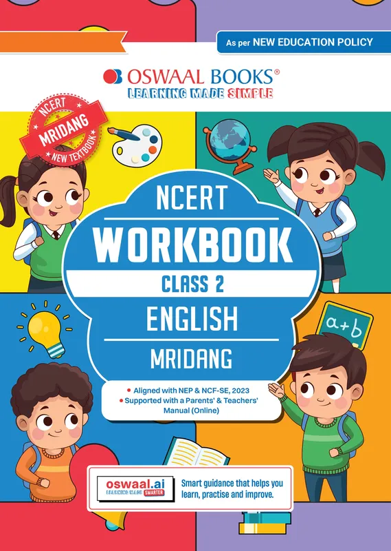 CBSE Class 2 Workbook Based on NCERT Textbook Mridang English Class 2 | With Grammar Worksheets & Activity Based Questions | For Exam 2026-27 | As per NCF & NEP