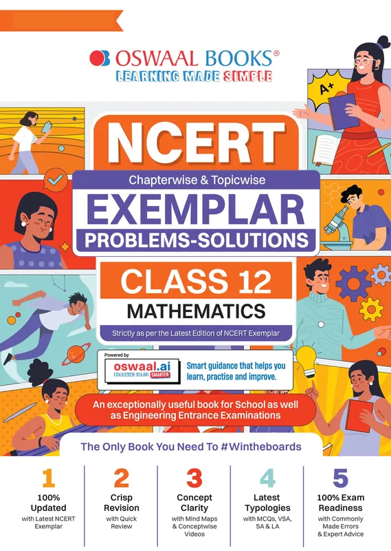 CBSE Class 12 NCERT Exemplar (Problems - Solutions) Class 12 Mathematics Book For Latest Board Exam