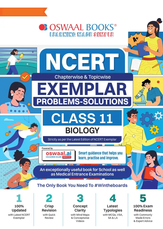 CBSE Class 11 NCERT Exemplar (Problems - Solutions) Class 11 Biology Book For Latest Exam