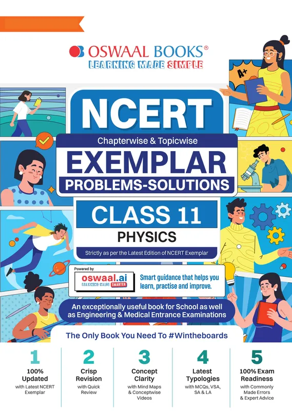 CBSE Class 11 NCERT Exemplar (Problems - Solutions) Class 11 Physics Book For Latest Exam