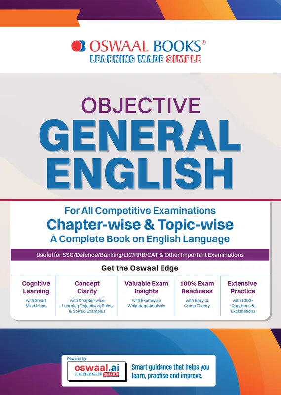 UPSC Objective General English for All Competitive Exams | Chapter-wise & Topic-wise with 1000+ Questions | A Complete Book on English Language | SSC, Banking, RRB, Defence, LIC | Latest Edition