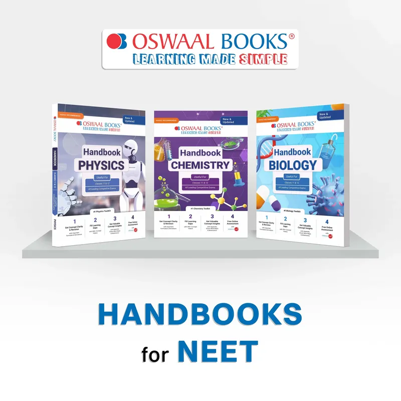 Handbook of Class 11 & 12 | Physics, Chemistry & Biology (Set of 3 Books) | Must Have for NEET & all Medical Entrance Exams