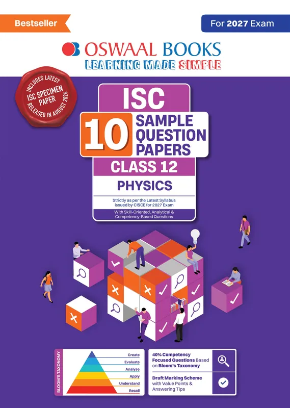 ISC | 10 Sample Question Papers | Class 12 | Physics (For 2027 Exam) Updated Version | With Oswaal AI