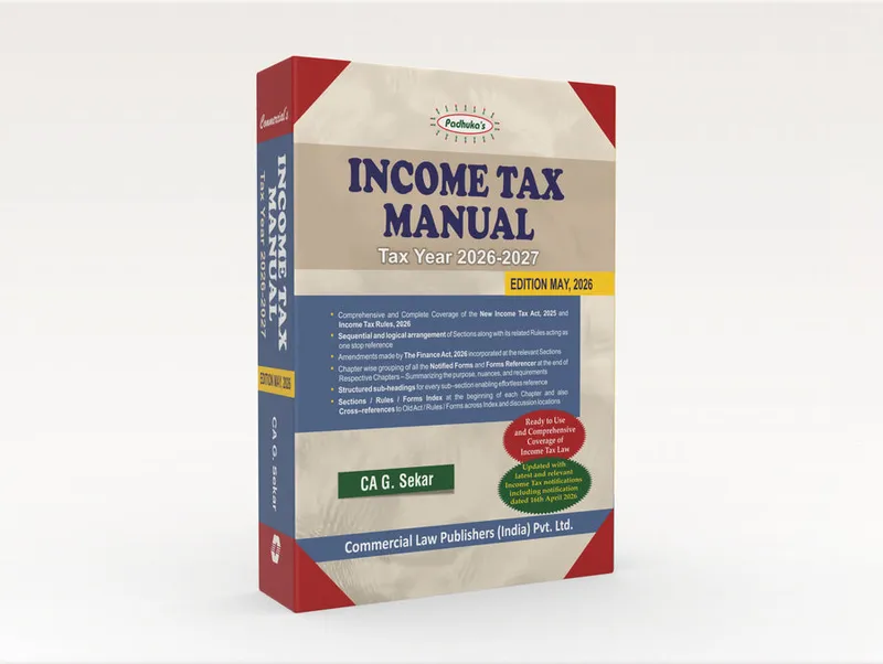 Income Tax Manual, Tax Year 2026–2027