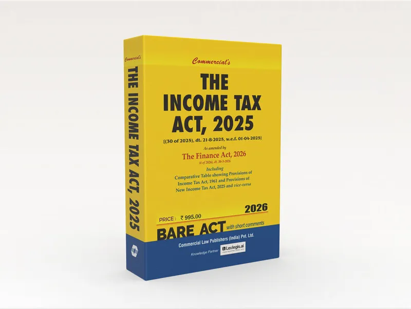 Income Tax Act, 2025 As amended by The Finance Act, 2026 (Regular)