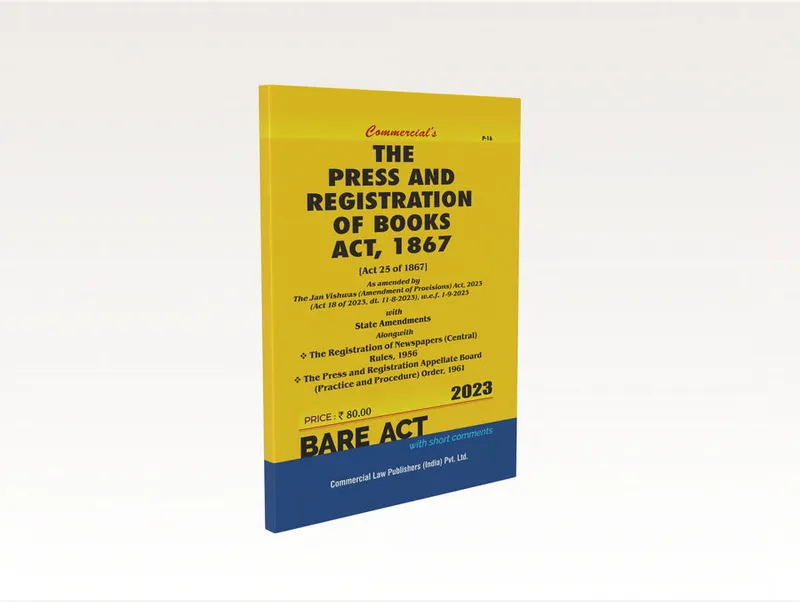 The Press and Registration of Books Act, 1867