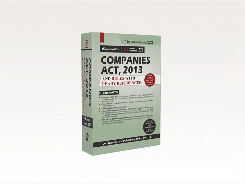 Companies Act, 2013 and Rules with Ready Referencer
