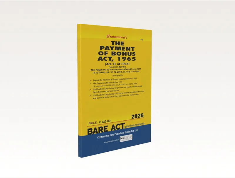 The Payment of Bonus Act, 1965 along with Rules, 1975