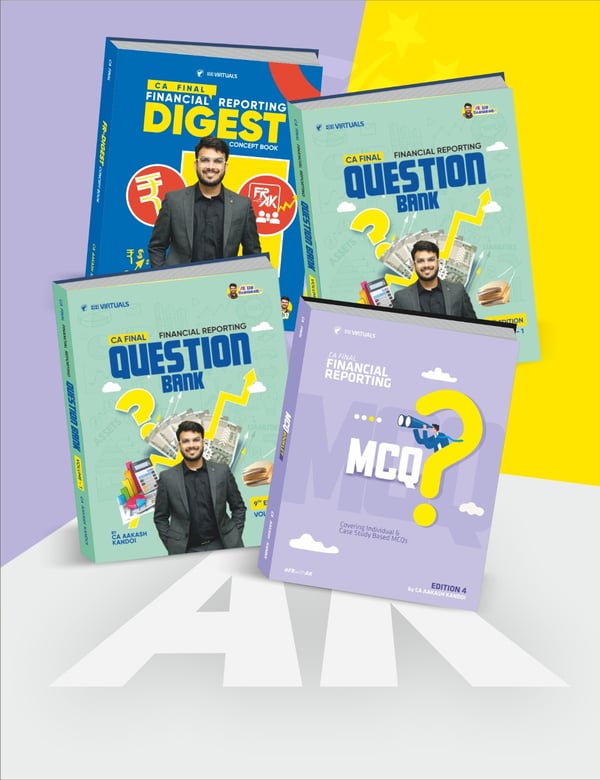CA Final Financial Reporting Digest Concept Book & Question Bank with MCQs (Set of 4 Volumes) New Scheme By CA Aakash Kandoi Applicable for Nov 2026 — image 2