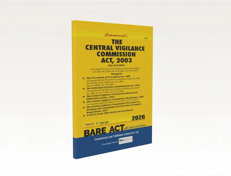 The Central Vigilance Commission Act, 2003 alongwith Allied Acts