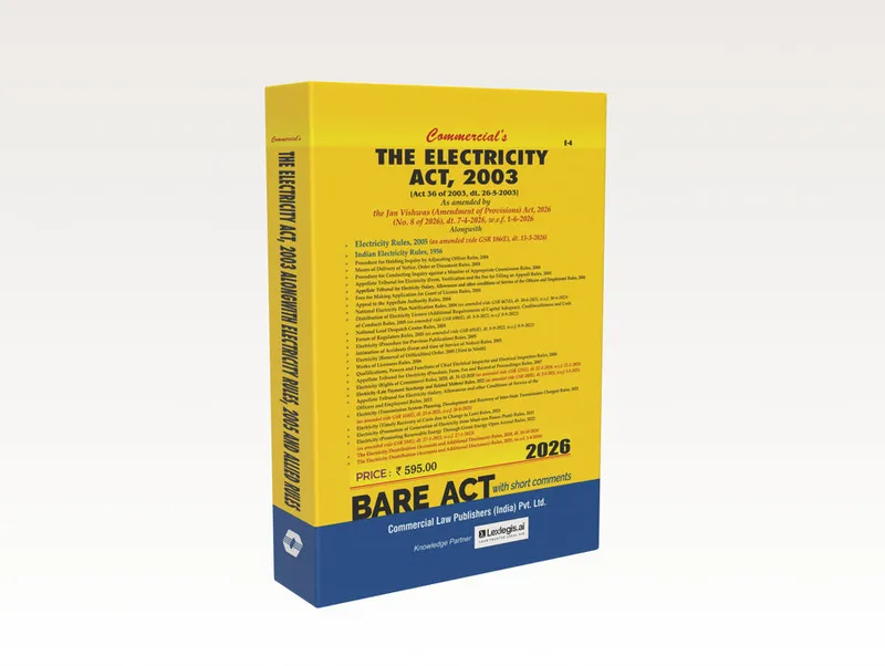 The Electricity Act, 2003 As Amended by the Jan Vishwas (Amendment of Provisions) Act, 2026