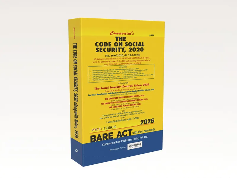 Code of Social Security, 2020, alongwith Rules, 2026 and EPF Scheme, 2026 (W.E.F. 29-6-2026)