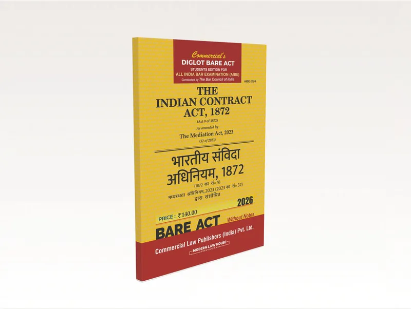The Indian Contract Act, 1872 (AIBE) Diglot