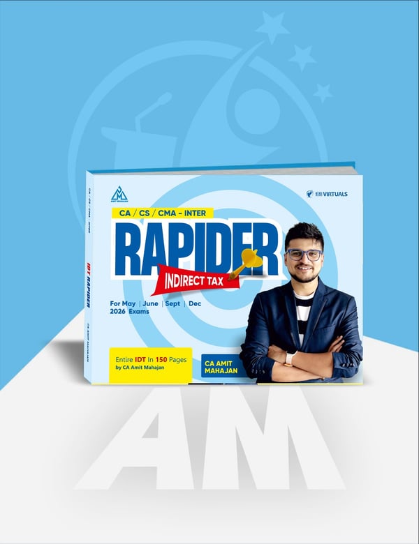 CA/CMA/CS - Inter/Exec IDT Rapider Book for Sep 26 & Onwards By CA Amit Mahajan — image 2