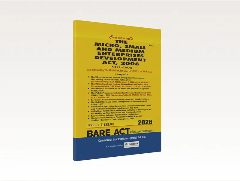 The Micro, Small and Medium Enterprises Development Act, 2006