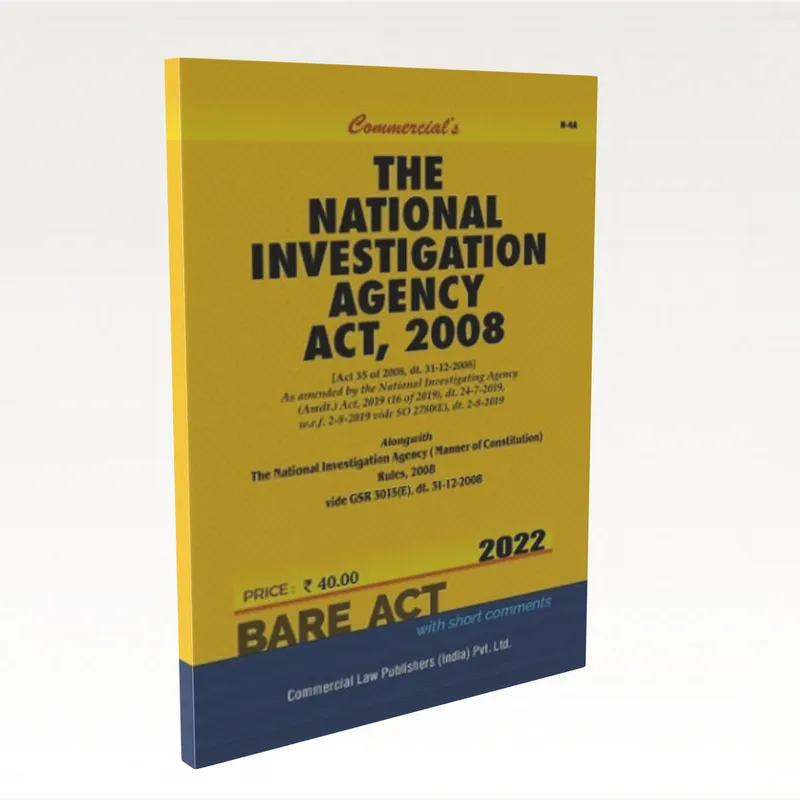 The National Investigation Agency Act, 2008