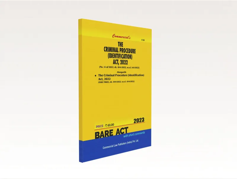 The Criminal Procedure Identification Act, 2022 with Rules