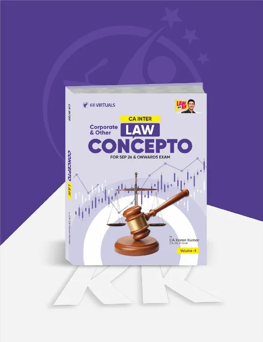 CA Inter Corporate & Other Laws Main Book Applicable For Sep 26 & Onwards