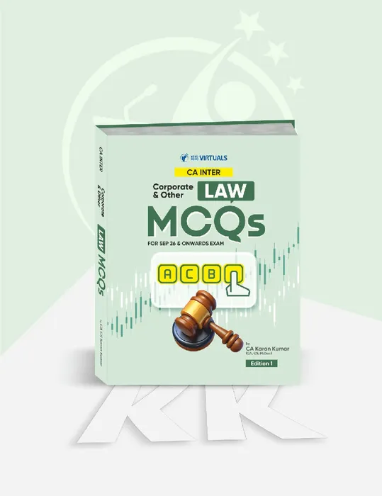 CA Inter Corporate & Other Laws MCQ Book Applicable For Sept 26 & Onwards