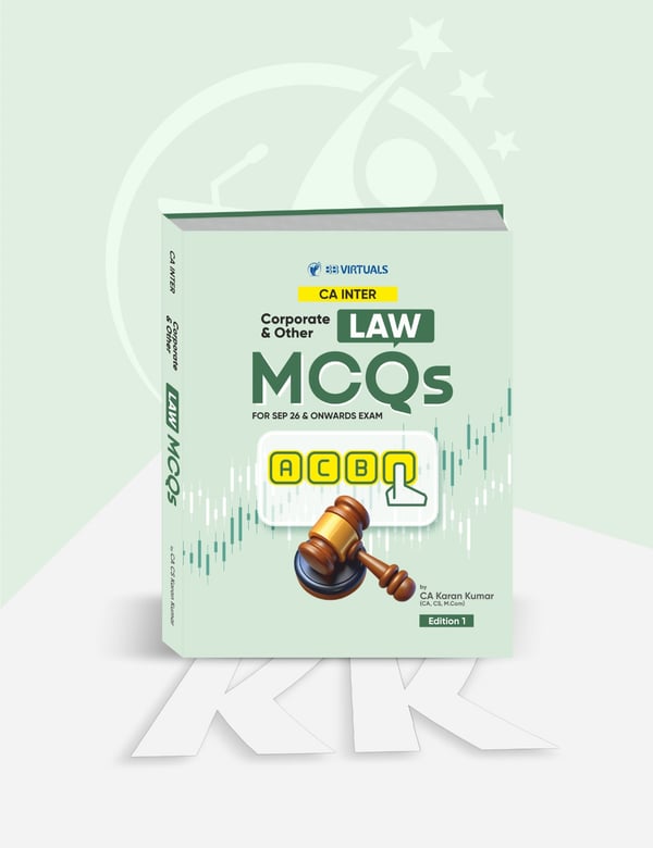 CA Inter Corporate & Other Laws MCQ Book Applicable For Sept 26 & Onwards — image 2