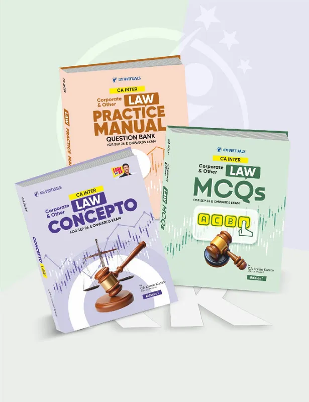 CA Inter Corporate & Other Laws Question Bank & Concept Book With MCQ Applicable For Sept 26 & Onwards