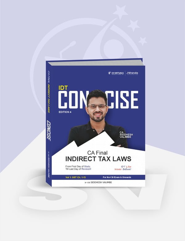 CA Final IDT Concise (Concept Books) for Nov 26 by CA Siddhesh Valimbe — image 2