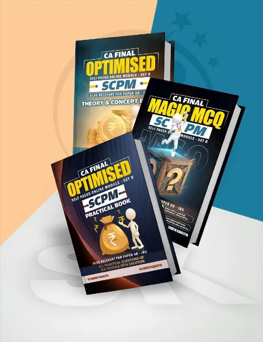 CA Final SCPM SET B Combo Book Set By CA Sankalp Kanstiya Applicable For Nov 26