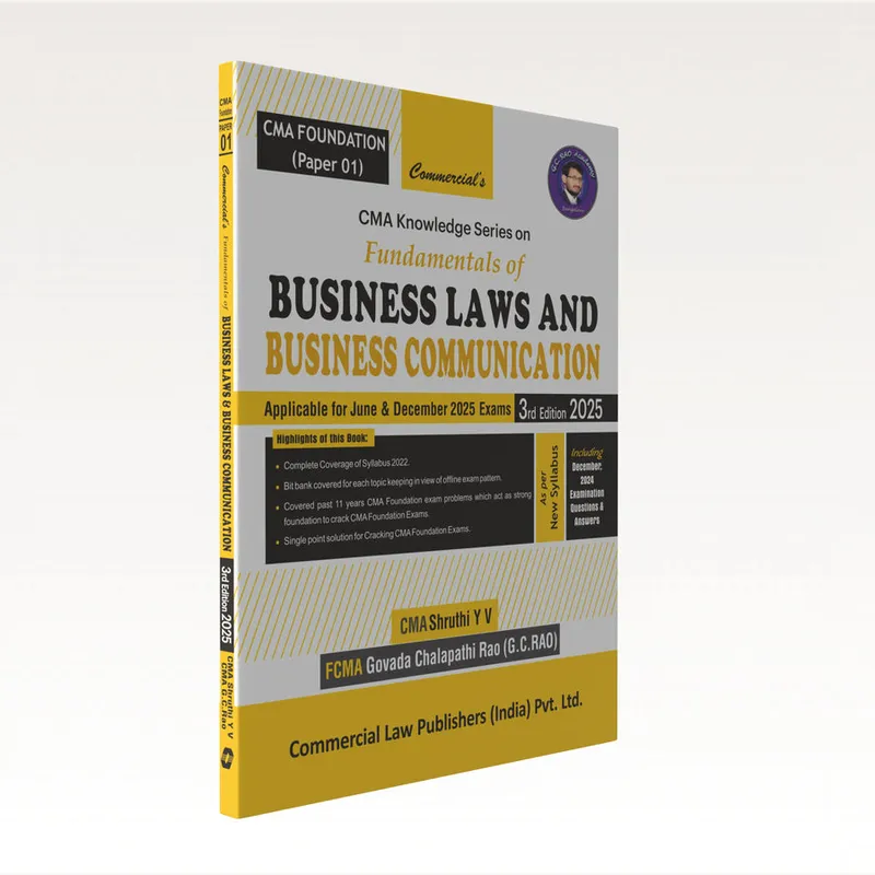 CMA Knowledge Series — Fundamentals of Business Laws and Business Communication (CMA Foundation)
