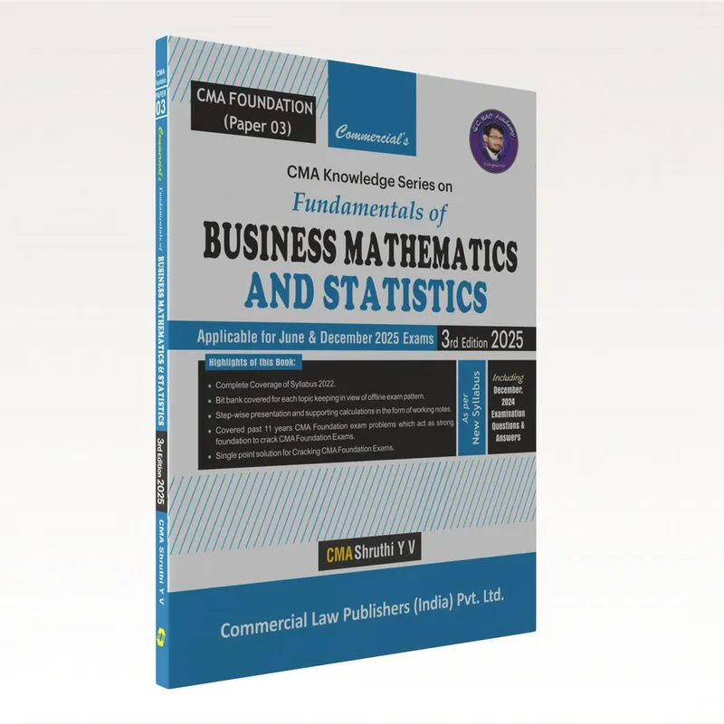 CMA Knowledge Series — Fundamentals of Business Mathematics and Statistics (CMA Foundation)