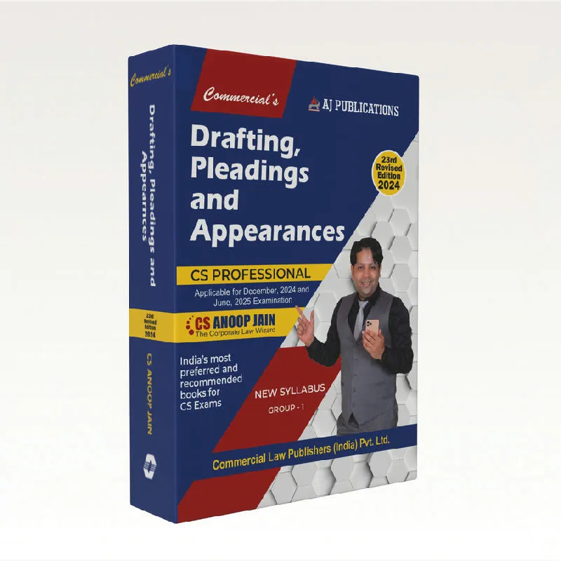 Drafting, Pleadings and Appearances (CS Professional)